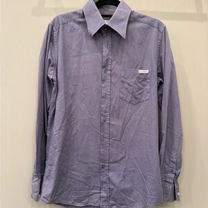 Dolce & Gabbana logo blue shirt size L